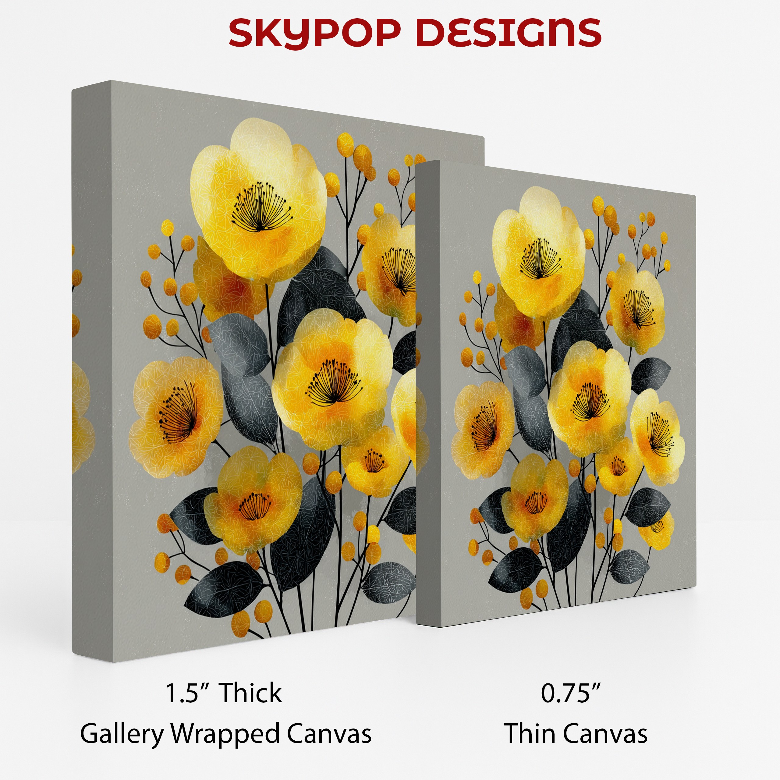 2.jpg Yellow Poppy Bouquet Art