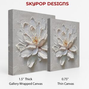 White Lotus Flower Art