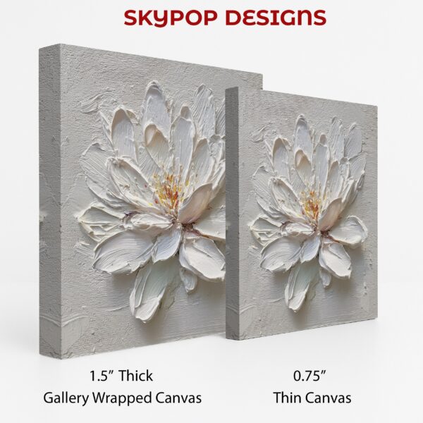 White Lotus Flower Art