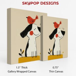 Dog and Bird Friend Art