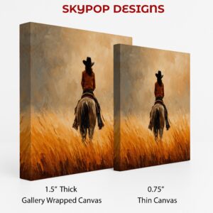 Cowgirl Sunset Ride Art