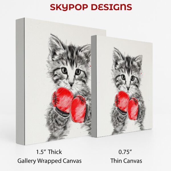 Boxing Kitten Art