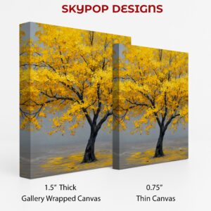 Golden Autumn Tree Art