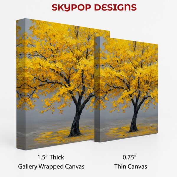 Golden Autumn Tree Art