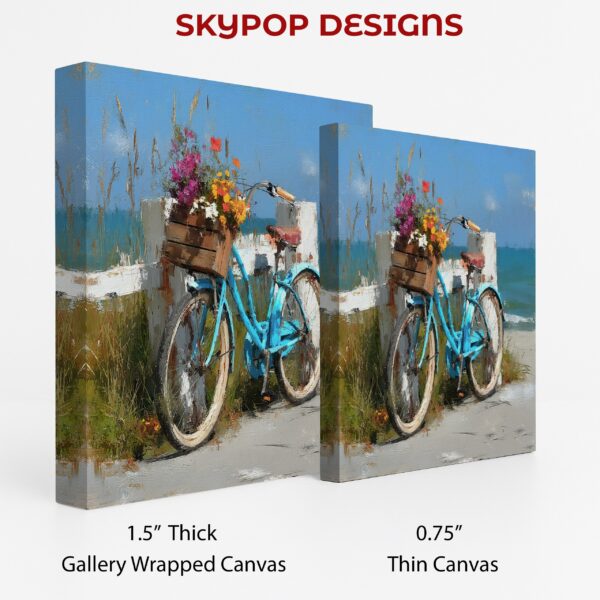 Beachside Bicycle Blooms Art