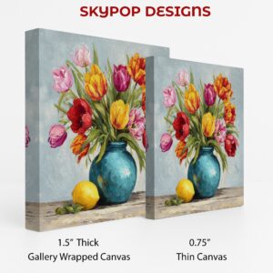 Vibrant Tulip Bouquet Art