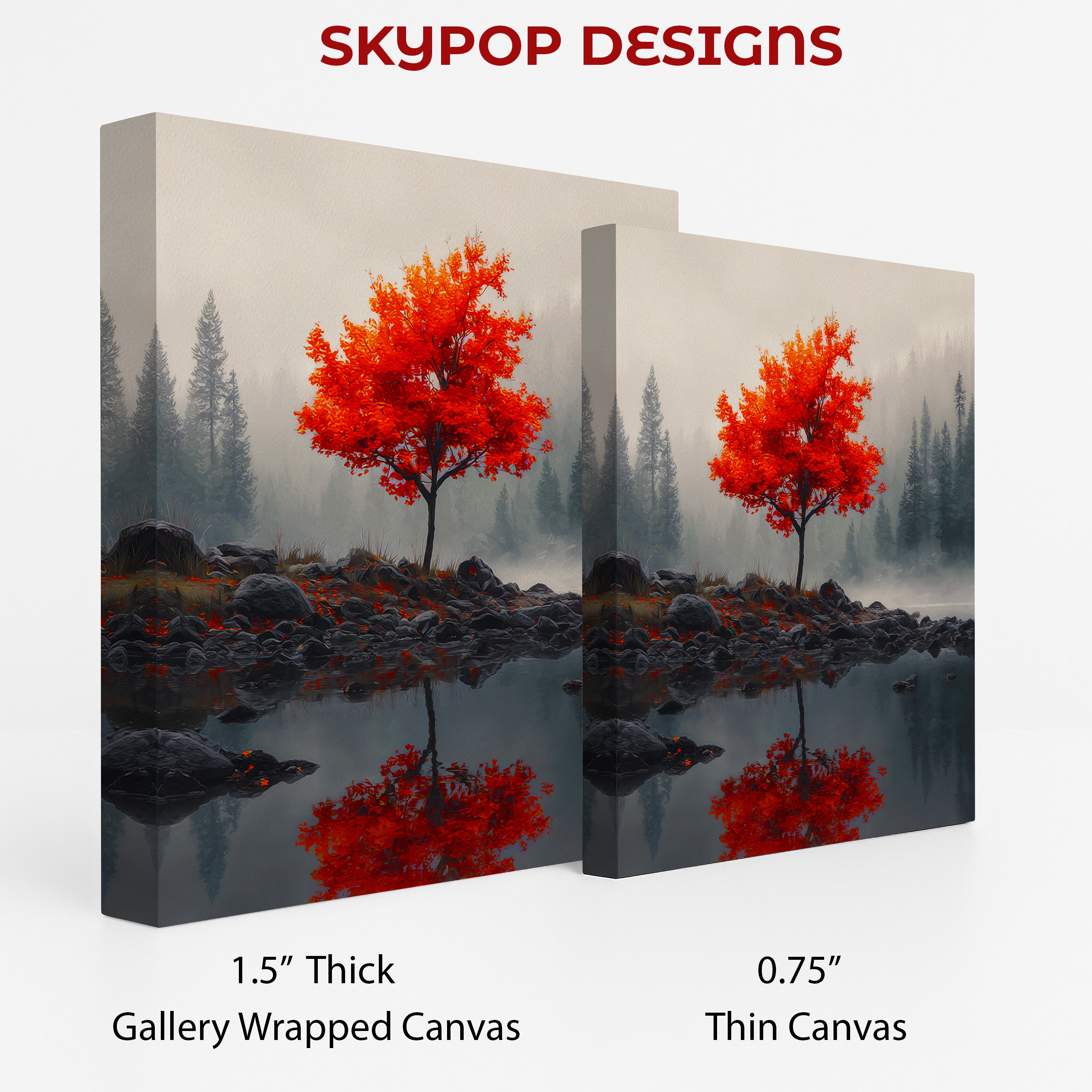 2.jpg Autumn Reflection Tree Art