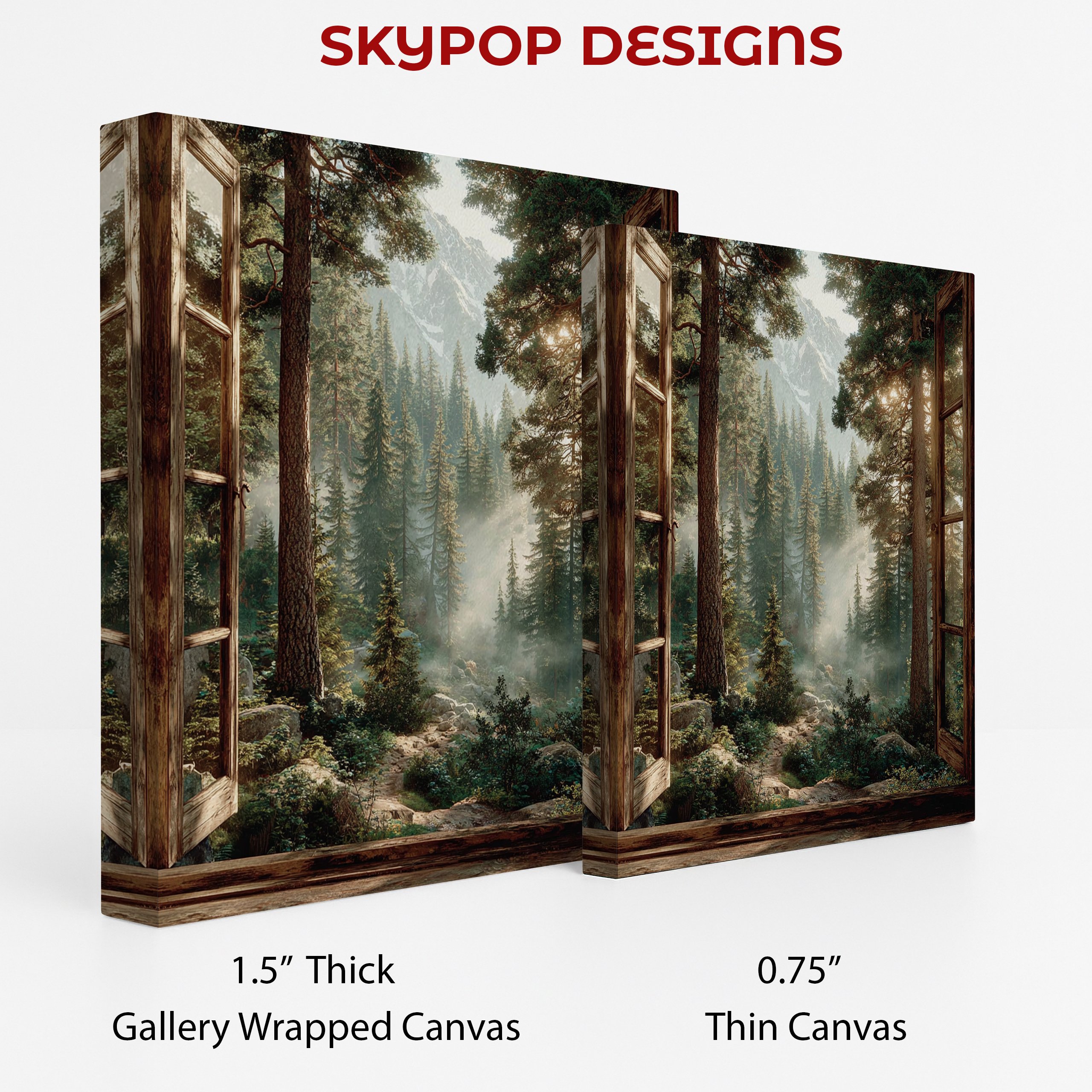 2.jpg Mountain Forest Window View Art