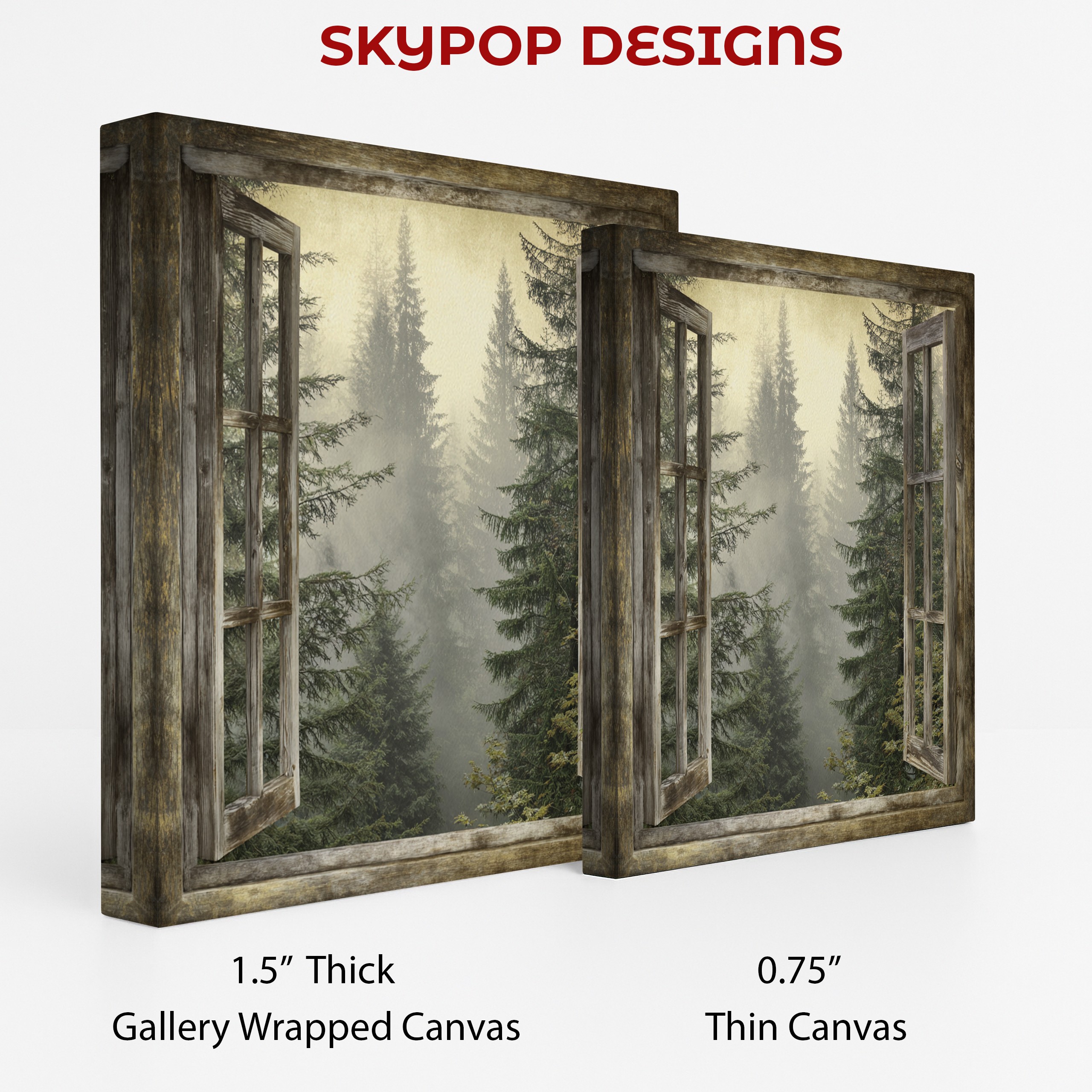 2.jpg Misty Forest Window View Art