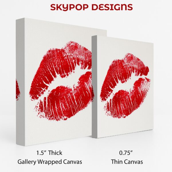 Red Lip Print Art