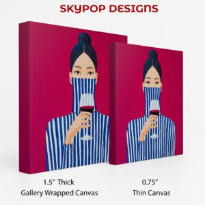 Stylish Wine Tasting Art
