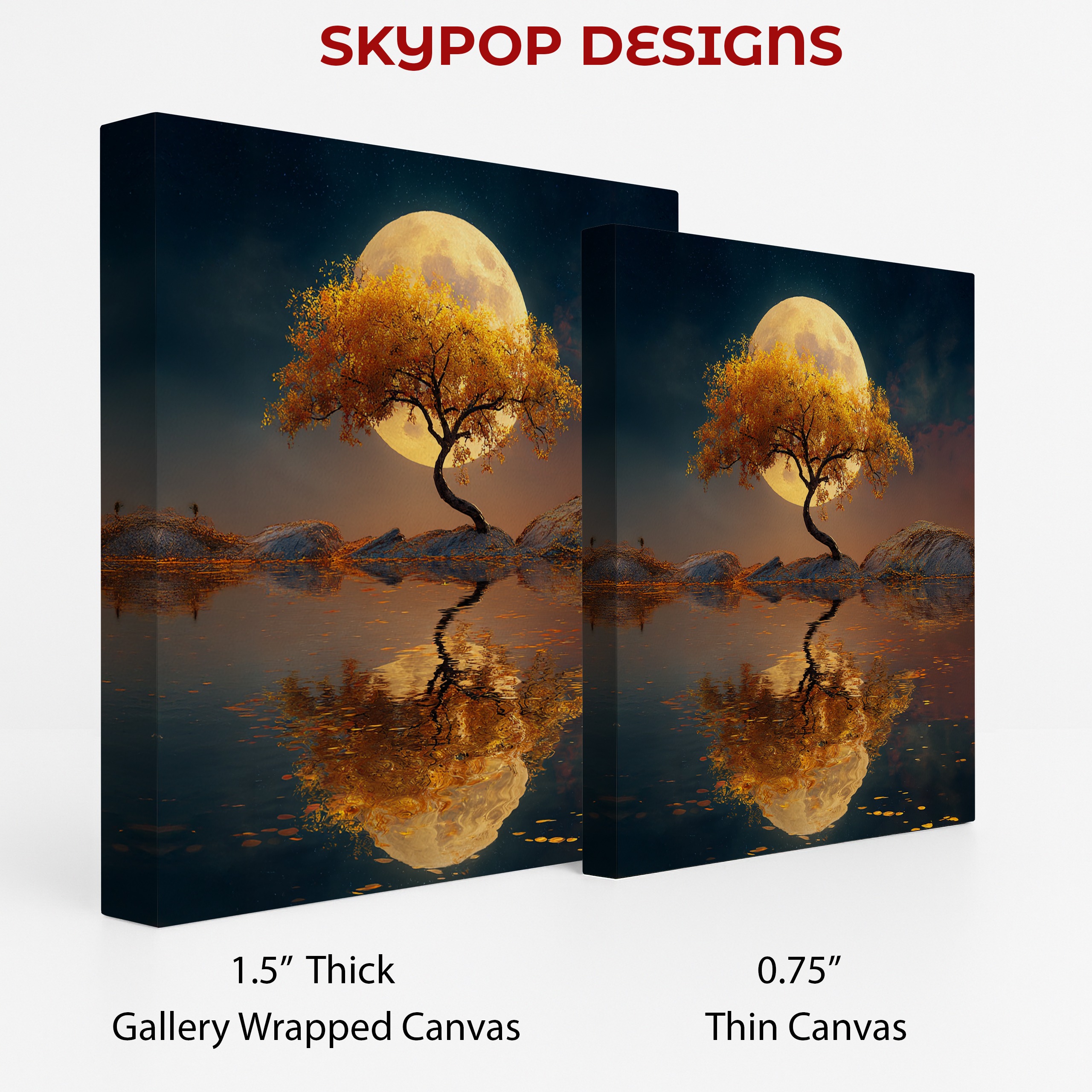 2.jpg Moonlit Tree Reflection Art