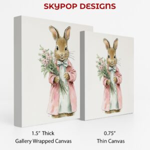 Bunny Flower Bouquet Art