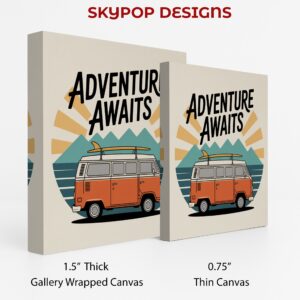 Retro Adventure Van Art