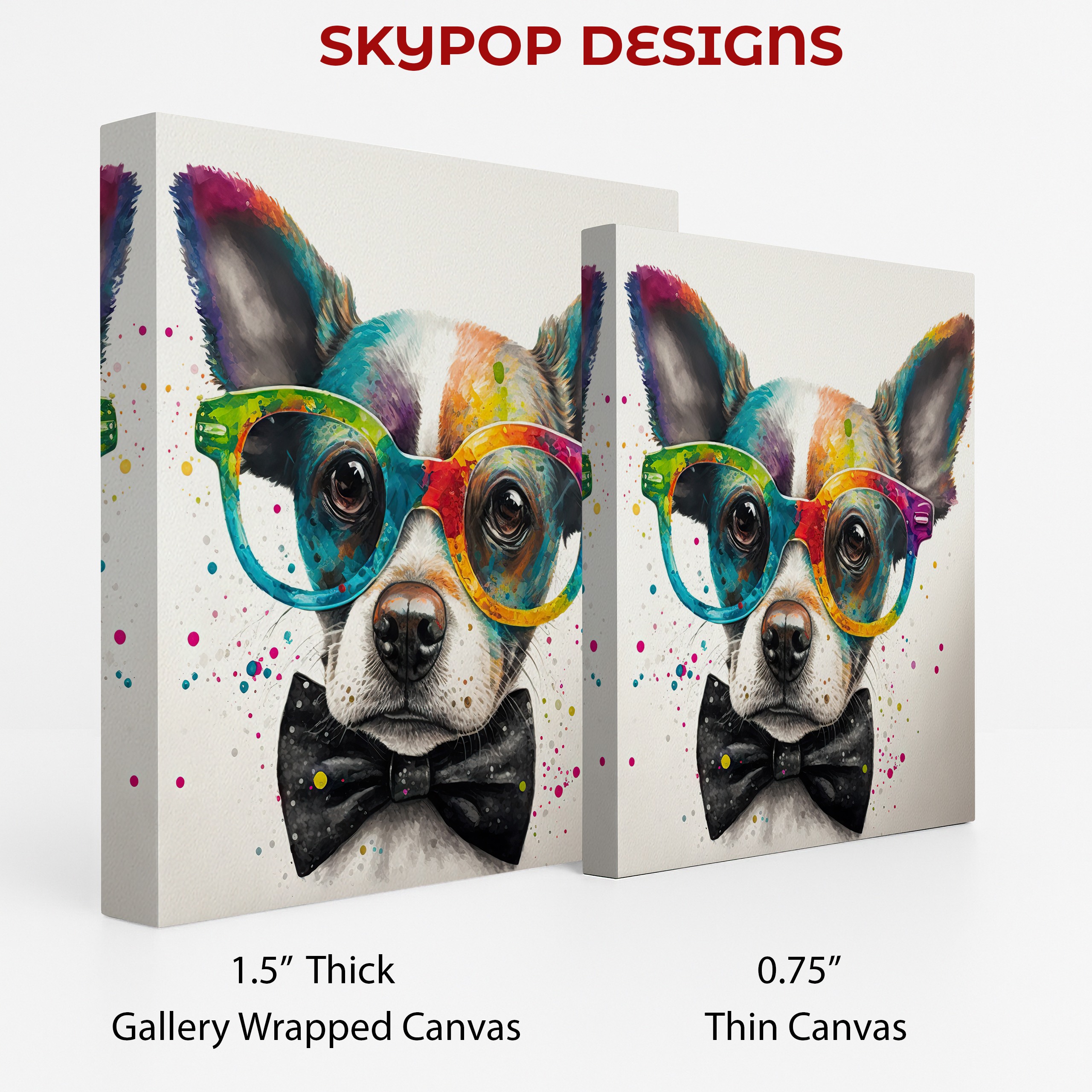 2.jpg Dog With Glasses Art