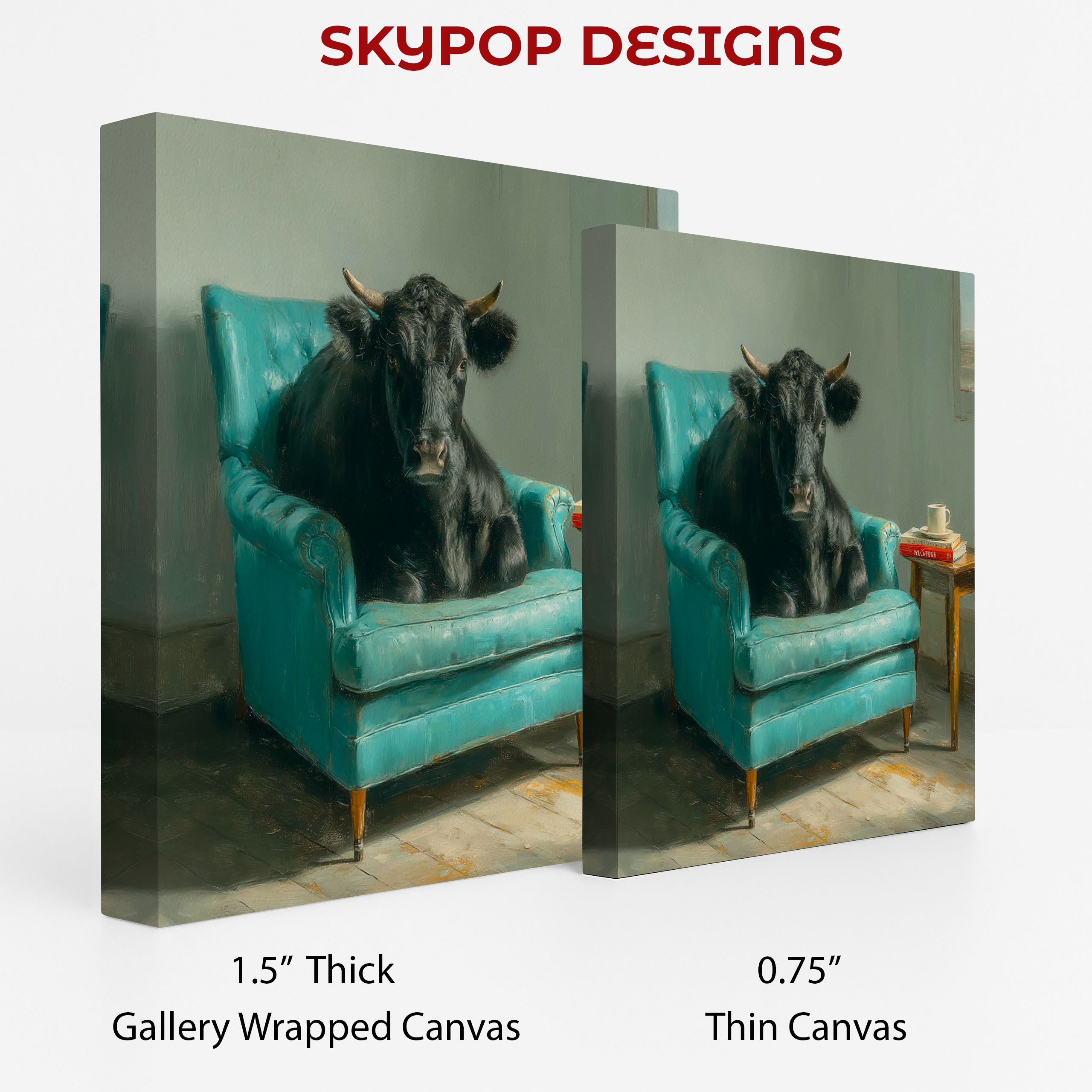 2.jpg Cow Armchair Art