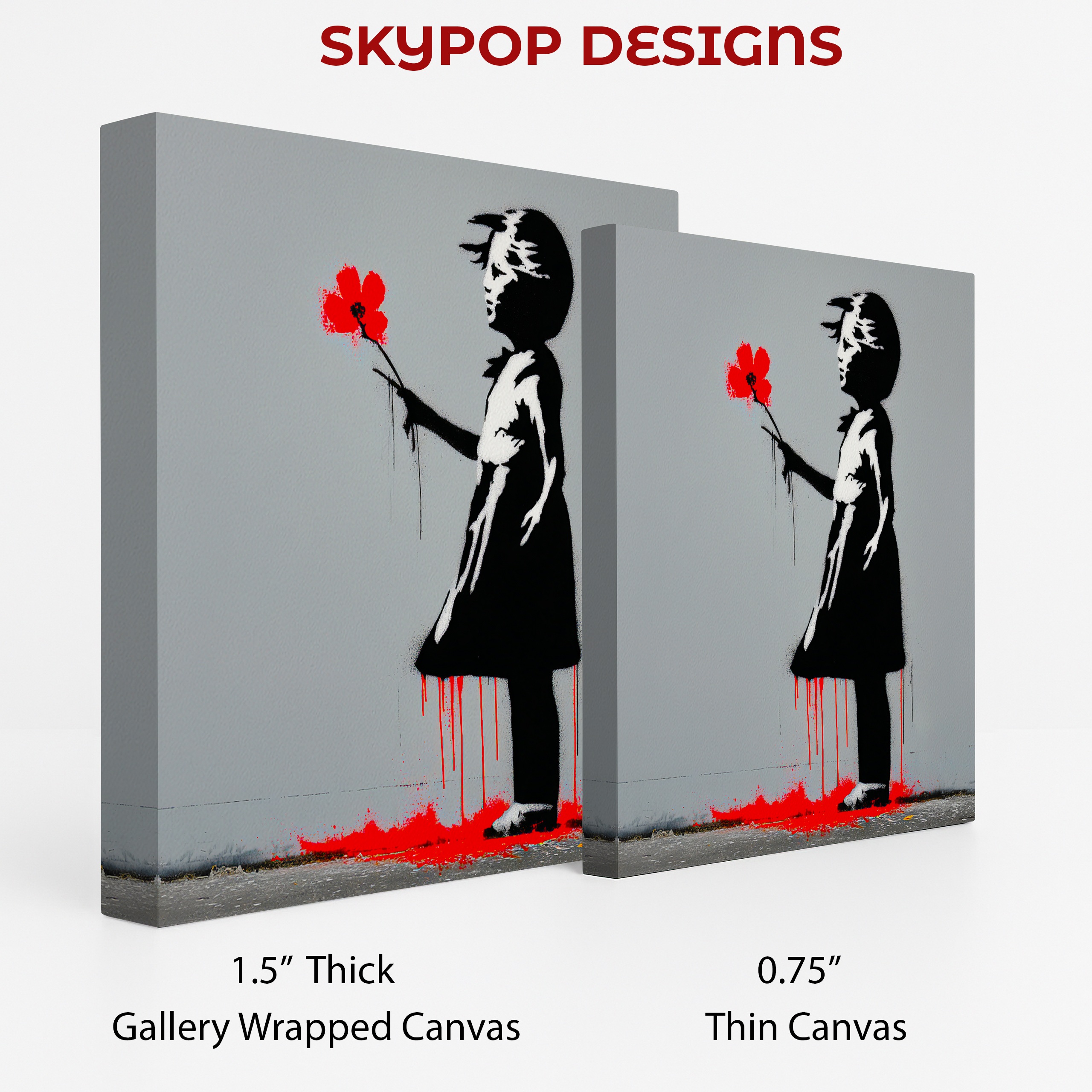 2.jpg Girl with Red Flower Art