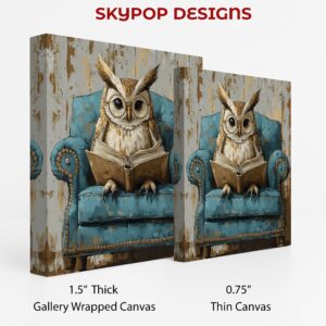 Owl Reading Art