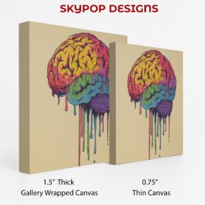 Colorful Brain Drip Art