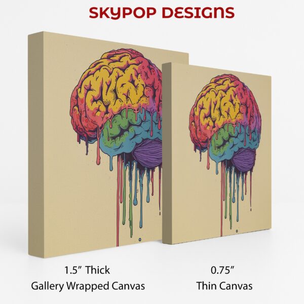 Colorful Brain Drip Art