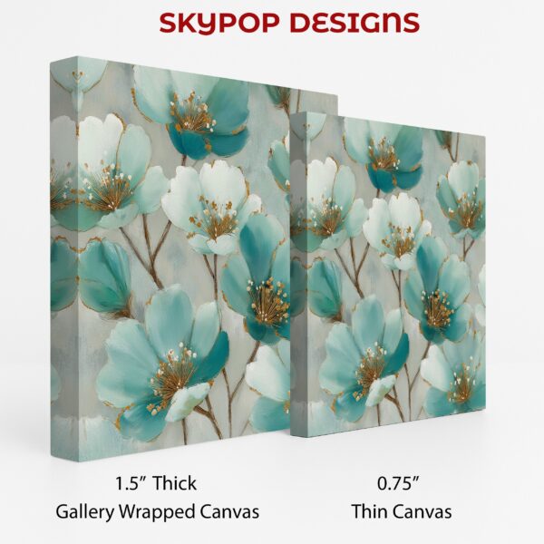 Teal Blossom Art