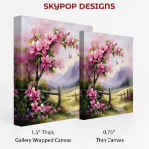 Cherry Blossom Bird Art