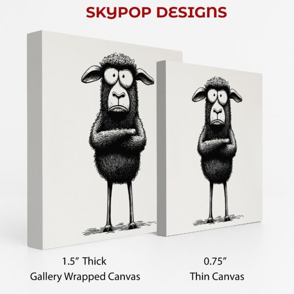 Grumpy Sheep Art
