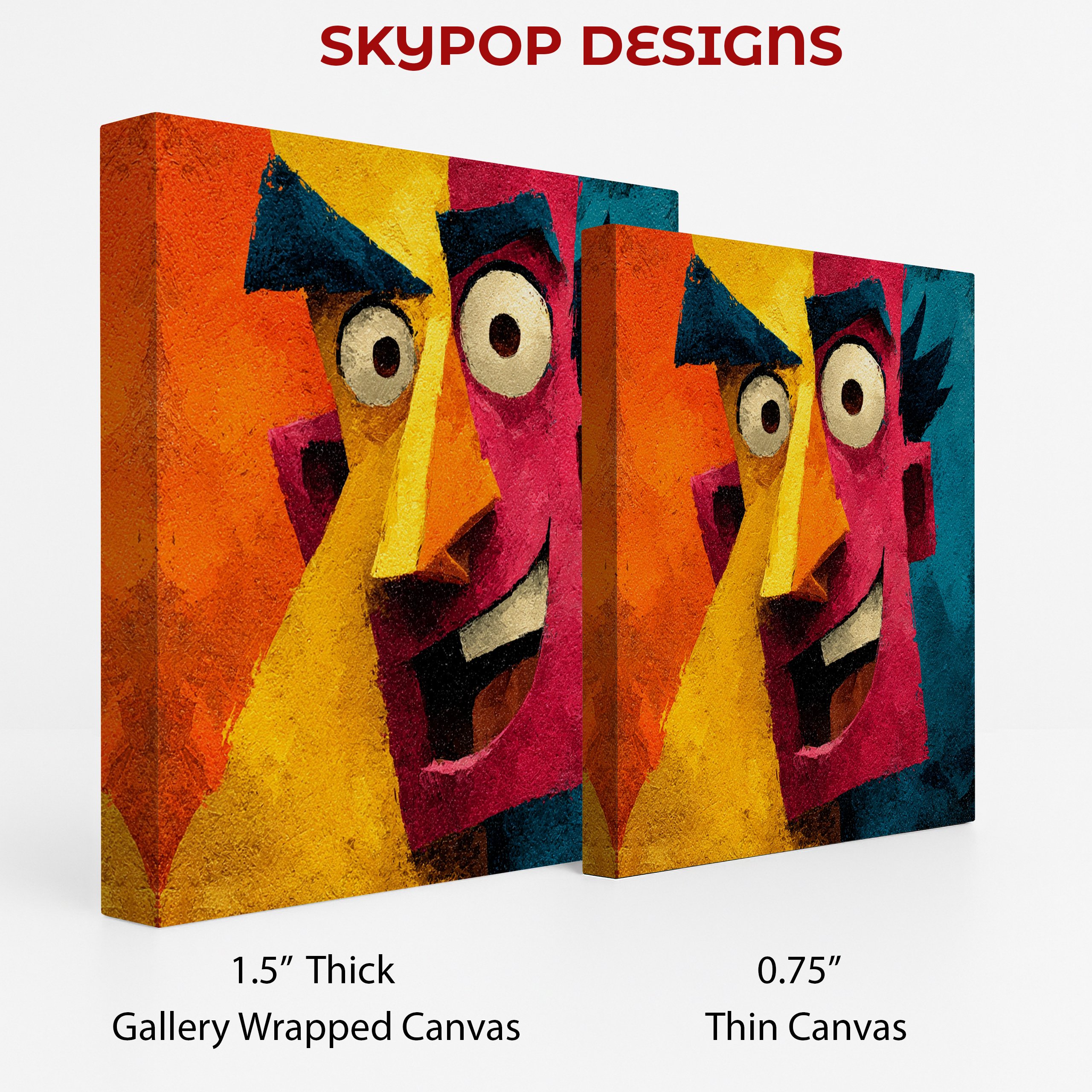 2.jpg Colorful Cubist Face Art