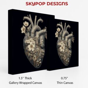 Blooming Heart Anatomy Art