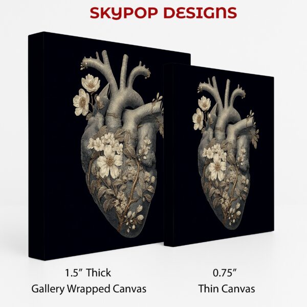 Blooming Heart Anatomy Art