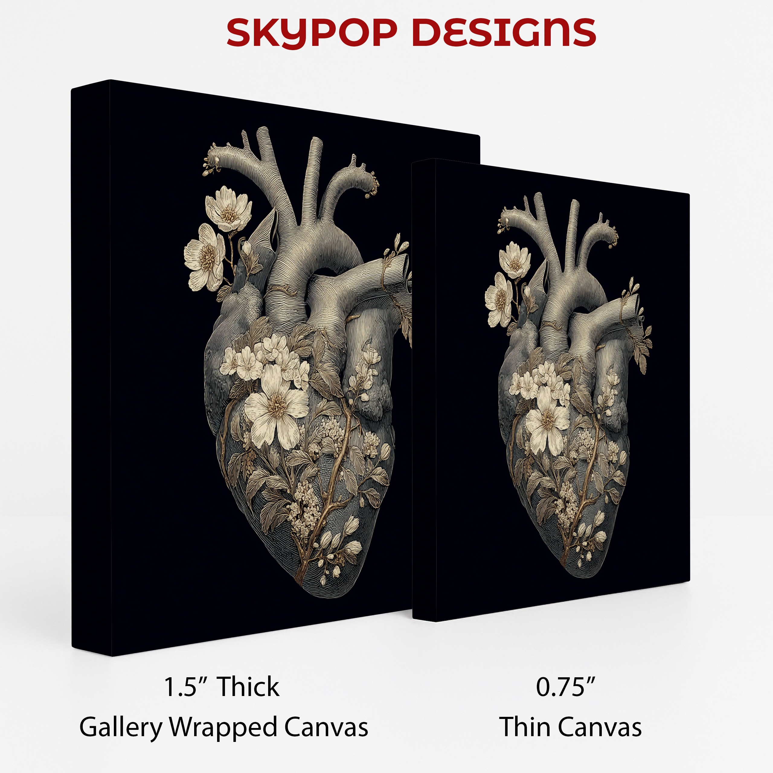 2.jpg Blooming Heart Anatomy Art