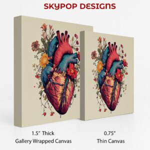 Blooming Heart Anatomy Art