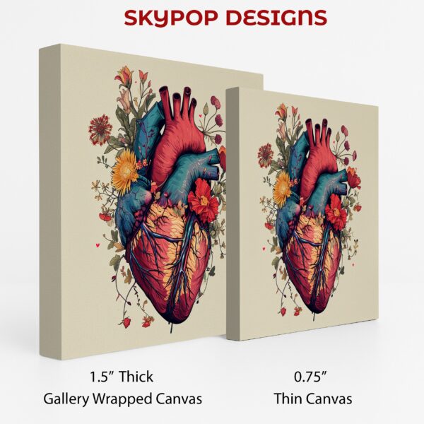Blooming Heart Anatomy Art