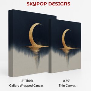 Crescent Moon Reflection Art