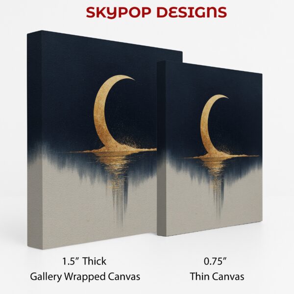 Crescent Moon Reflection Art