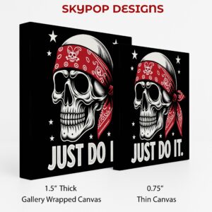 Motivational Pirate Skull Art