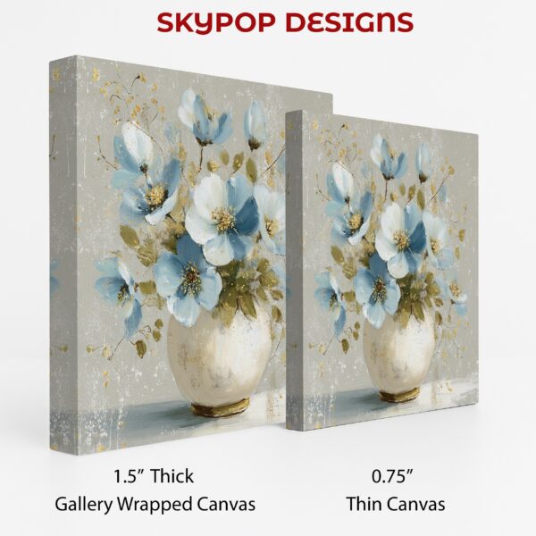 Blue Blossoms Vase Art
