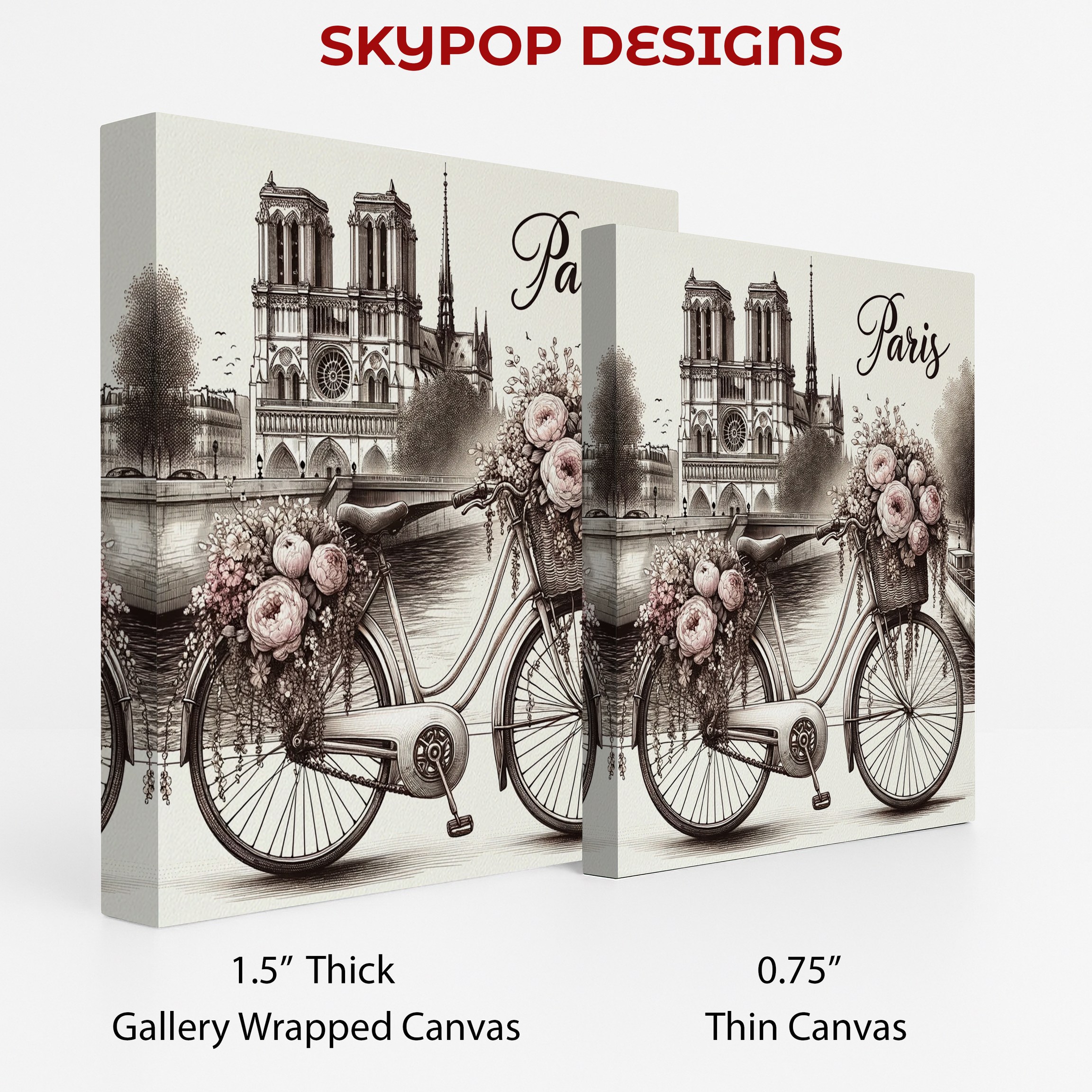 2.jpg Vintage Paris Bicycle Art