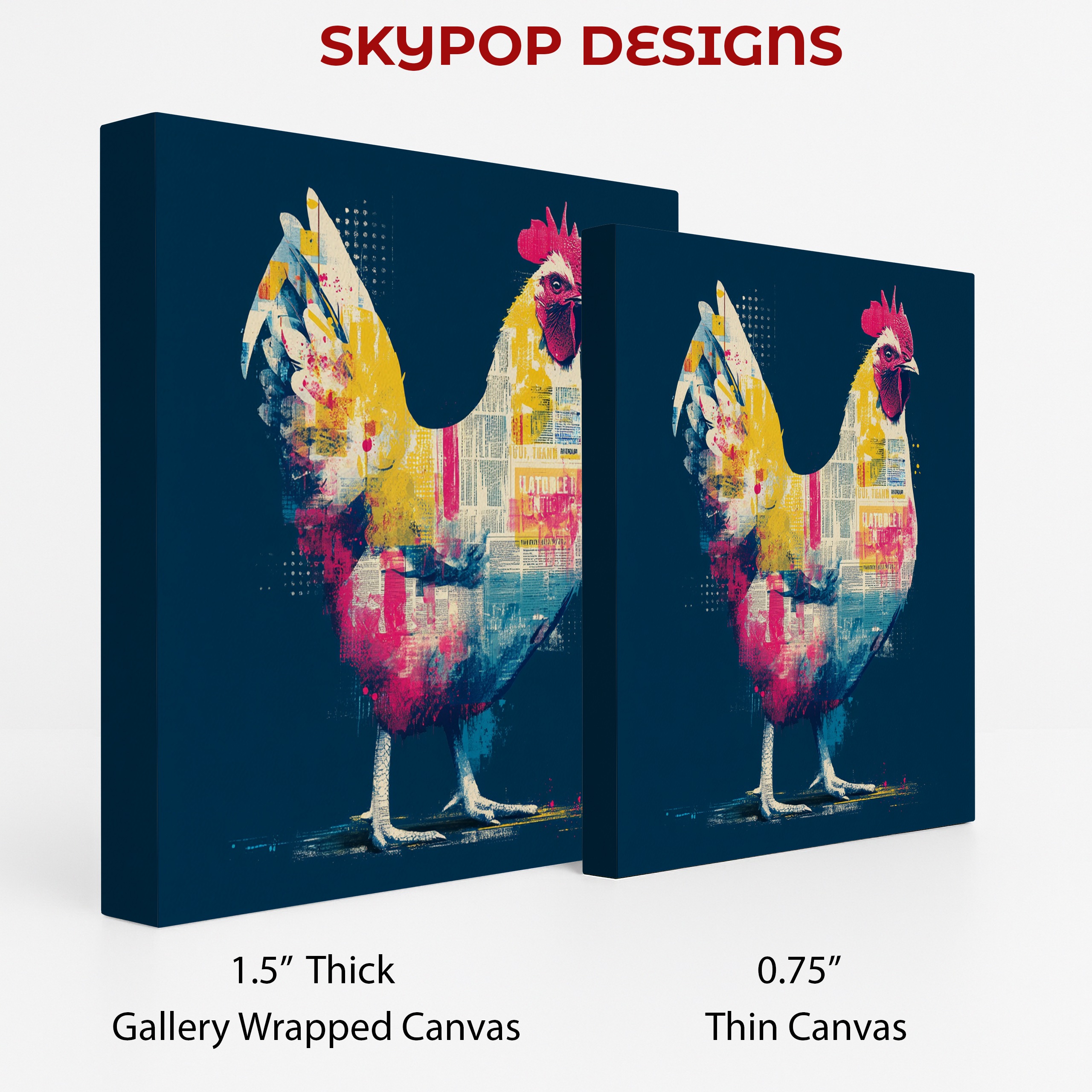 2.jpg Colorful Rooster Art