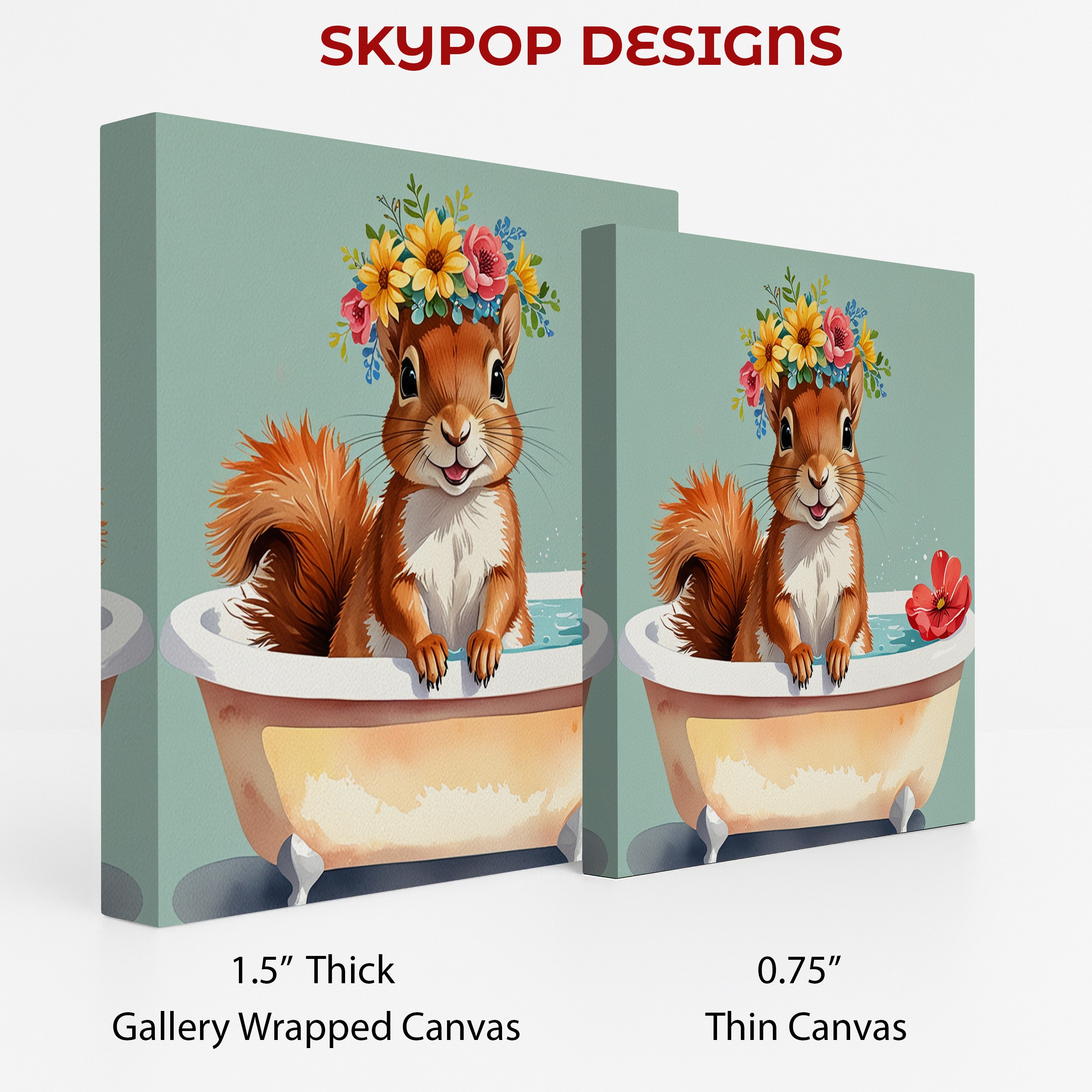 2.jpg Squirrel Bathtub Art