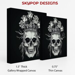 Royal Skull Rose Crown Art