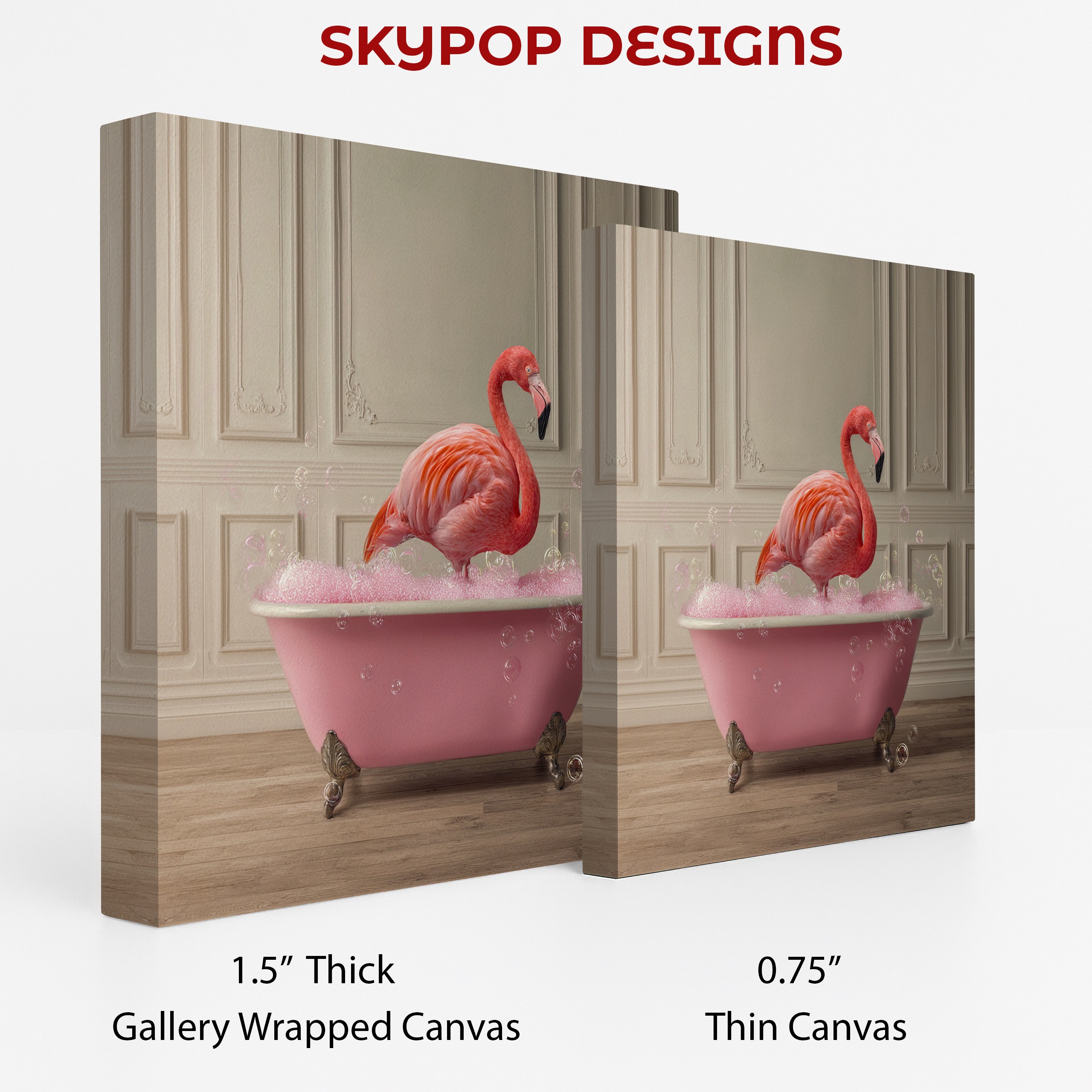 2.jpg Flamingo Bubble Bath Art