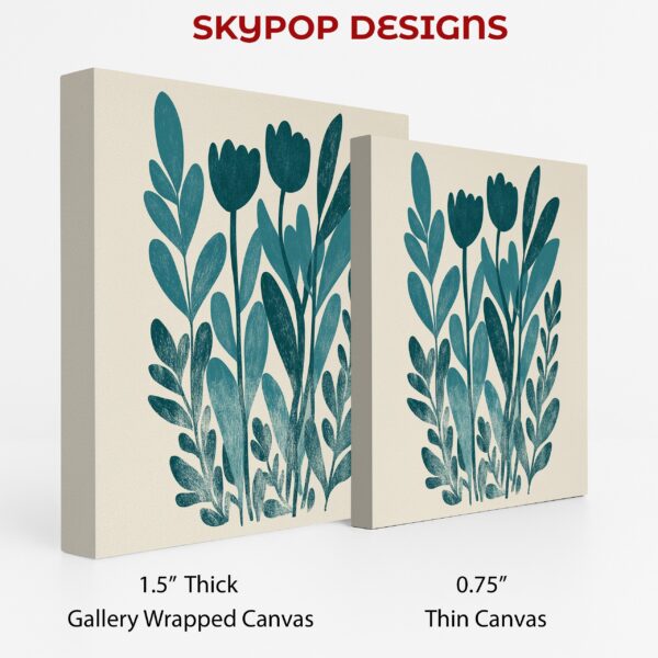 Teal Tulip Art