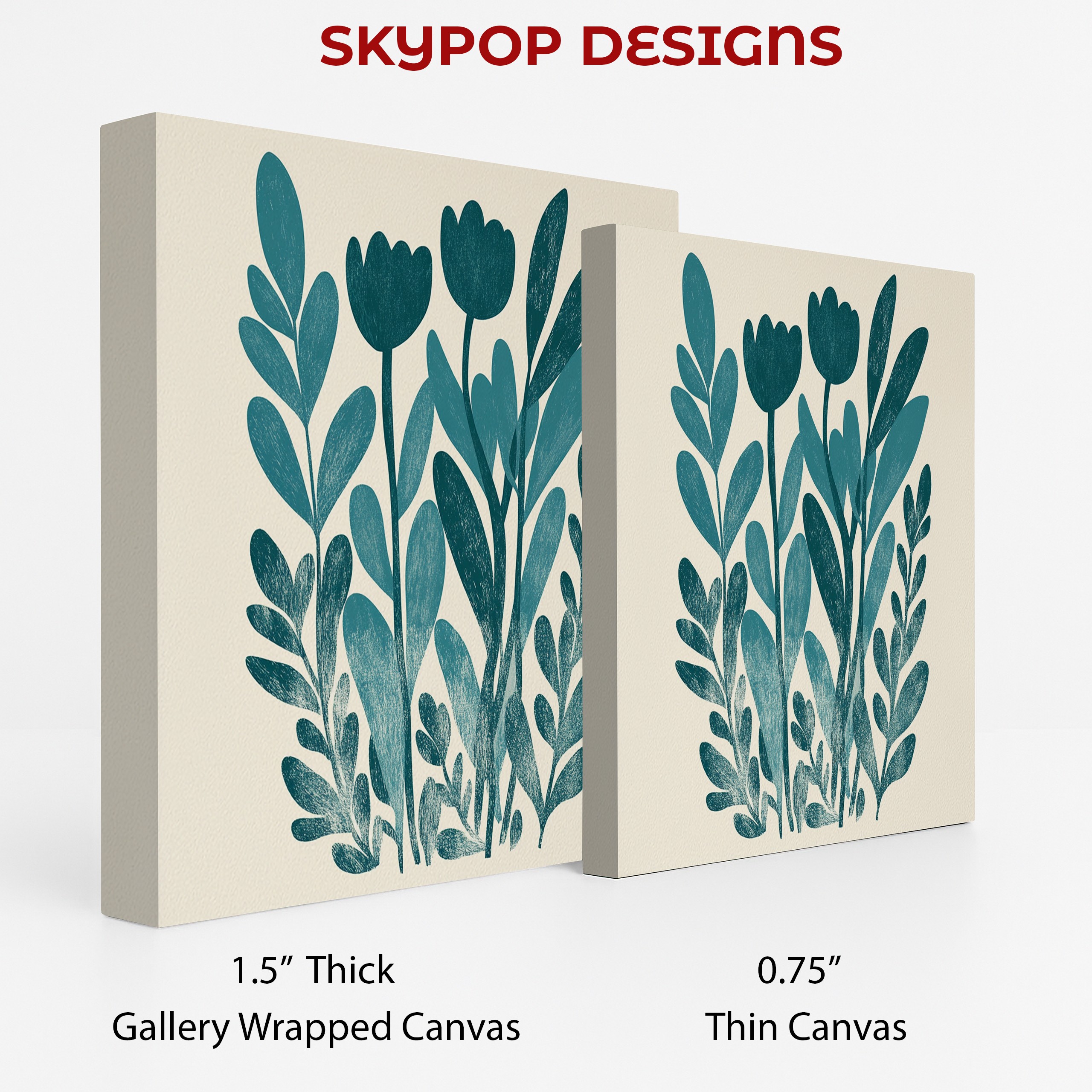 2.jpg Teal Tulip Art