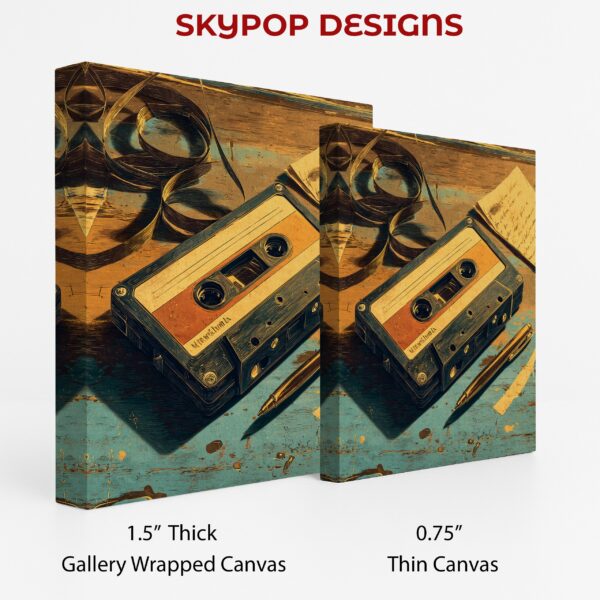 Retro Cassette Tape Art