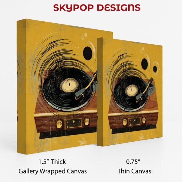 Vintage Vinyl Record Player Art