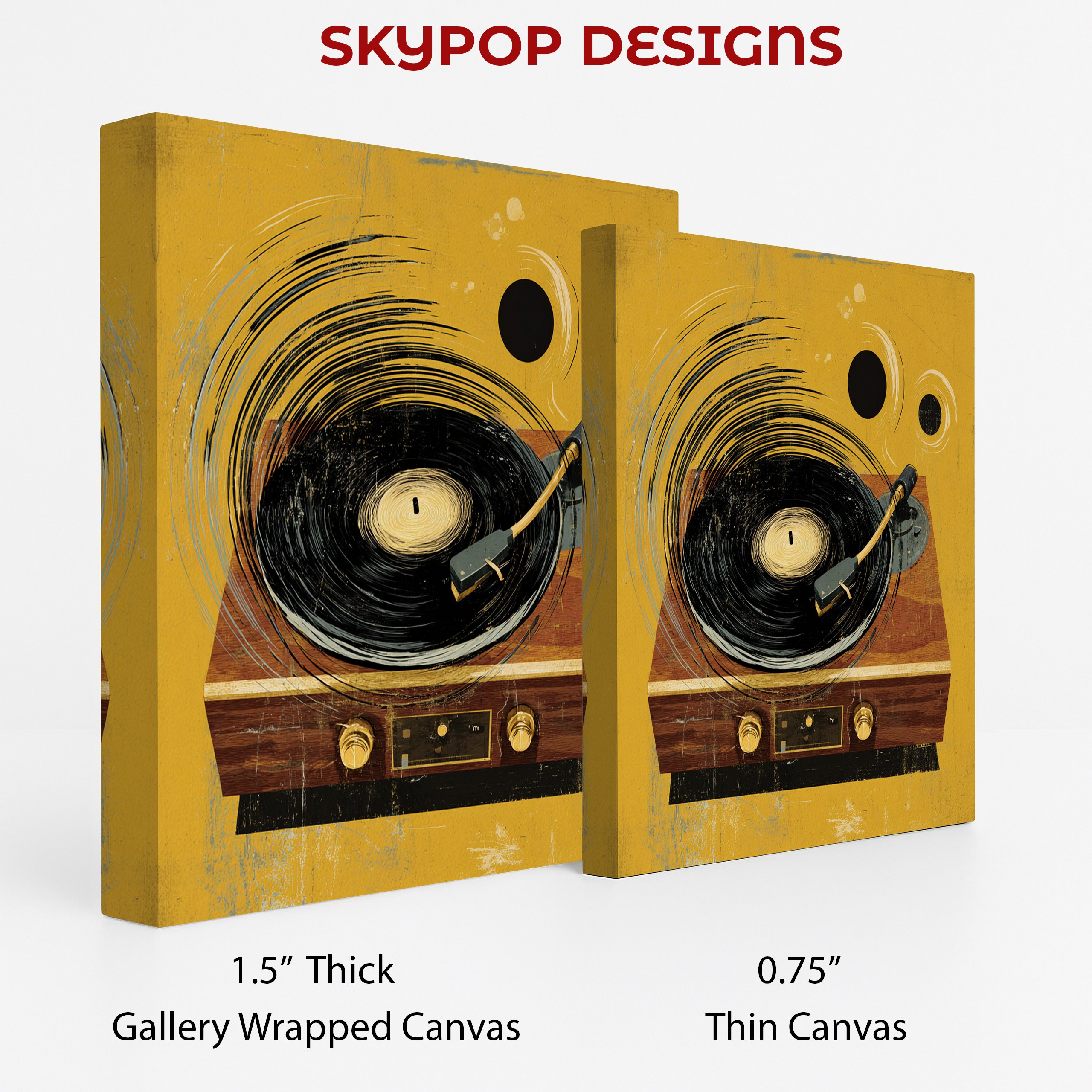 2.jpg Vintage Vinyl Record Player Art