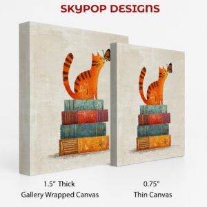 Cat and Butterfly Book Art