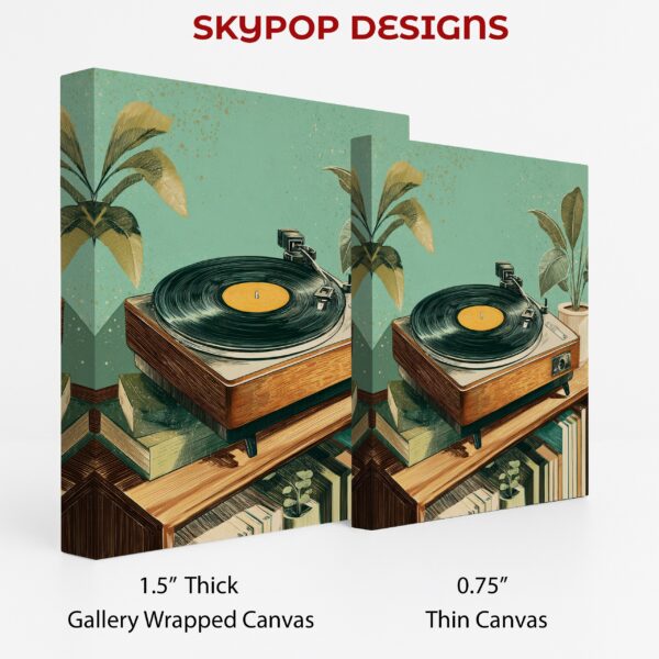 Retro Vinyl Record Player Art