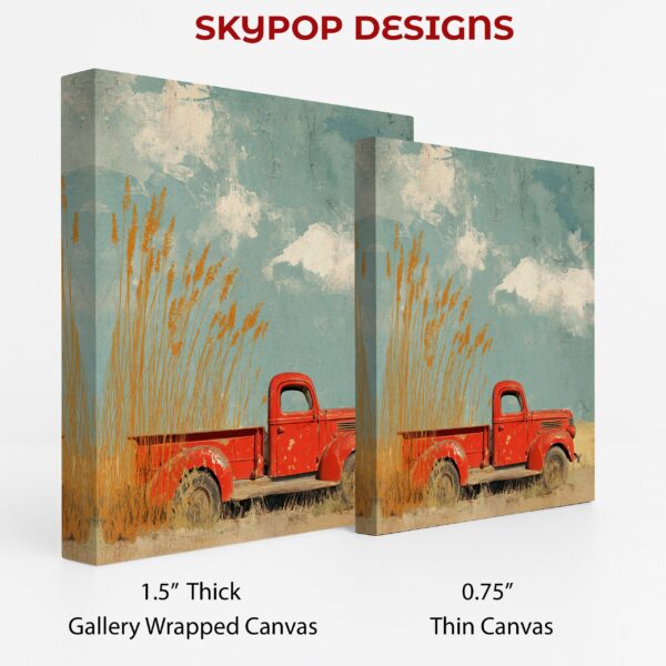 Red Truck Field Art